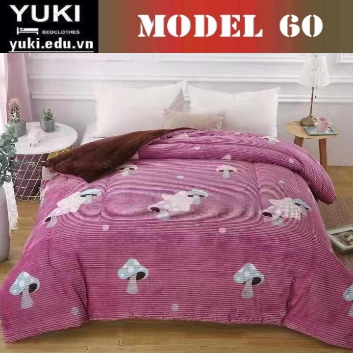 Chăn lông cừu Yuki Japan Brow model 60